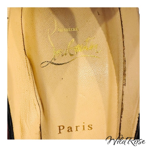 CHRISTIAN LOUBOUTIN BROWN SILVER BLACK LEOPARD PAILLETTES SEQUIN PIGALLE 36.5 - Picture 14 of 16